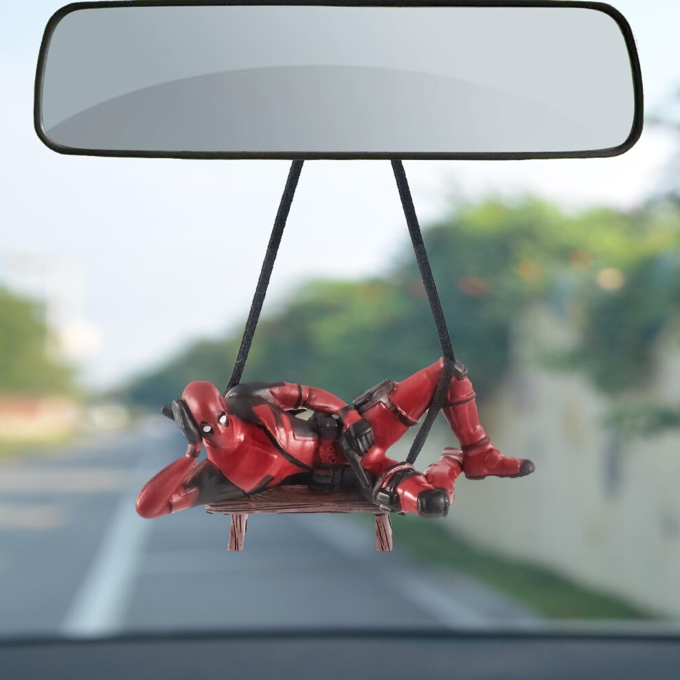 Deadpool Car Mirror Hanger Â Swinging Book Design 9058772303318