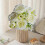 Bouquet di rose artificiali in seta a 5 rami 6