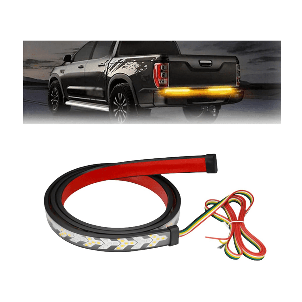 Truck Tailgate Strip Led Bar With Sequential Turn Signals & Strobe Brake - Universal Fit For Trucks, Plug And Play, Water - (2M/78.74") Light 9178400125577
