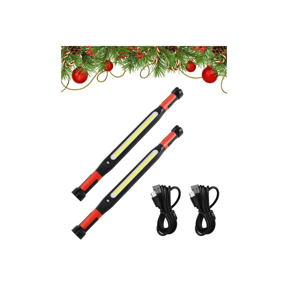 2026 Magnetic Mechanic Work Light Â Rechargeable Led Bar With Strong Magnet & Hanging Hook, Portable Under Hood Tool For Car Repair & Garage 2Pc 9336866690040