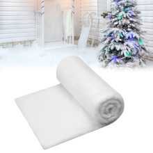 5ft x 10ft White Fake Christmas Snow Blanket – Faux Winter Snow Cover for Village, Trees, Crafts, Party & Photo Props – Compatible with Xmas