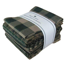 Homespun 12-Piece Fat Quarters, 18 by 21-Inch, Green