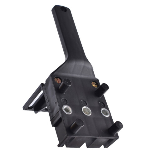 Functional Drill Guide for Woodworking with Sturdy Plastic and Iron Construction Accurate Hole Alignment Tool