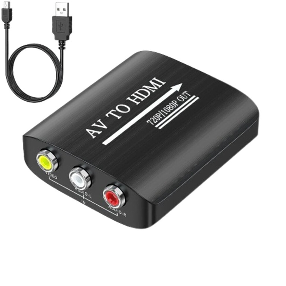1080P Av To Hdmi Converter - Rca Composite Adapter For N64/Wii/Ps2/Xbox 9336866693140