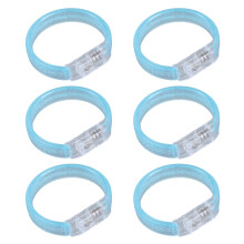 6pcs LED Light Up Bracelets for Kids Birthday Party Festival Bangles Battery Replaceable Wristbands Women Accessories