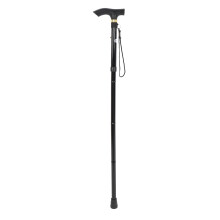 Aluminum Alloy Folding Cane for Hiking and Elderly, Black