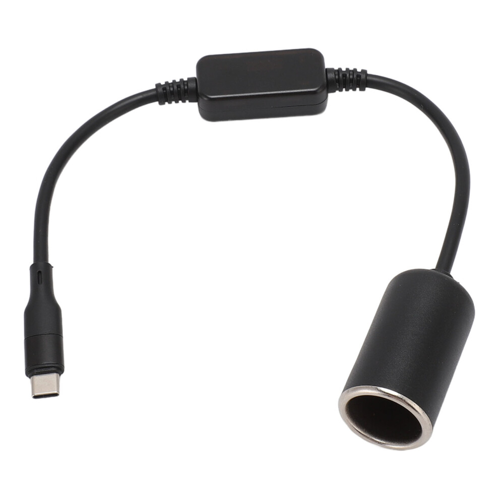 Usb C To Cigarette Lighter Adapter, 12V 15W, 30Cm Black 4921387244626
