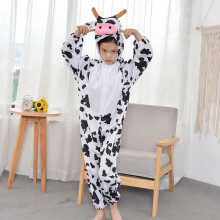 (Cow,140cm)Pigiama di ruolo animale pollo per bambini pezzo unico spettacolo teatrale costume