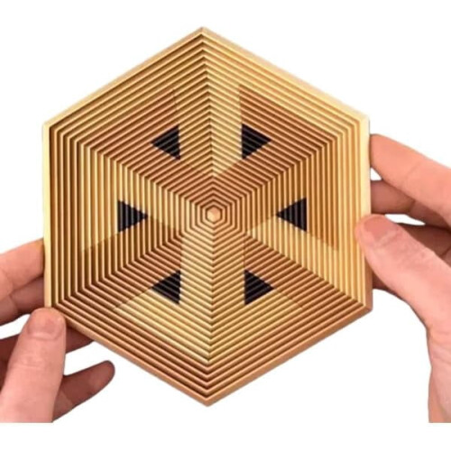 Hexagon Twist Illusion Fidget Gadget – 3D-printet, mat