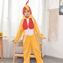 (Cock,150cm)Childrens Chicken Animal Roleplay Pajamas Onepiece Stage Performance Costume