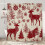 Kerstdouchegordijn 180x150cm Polyester 1