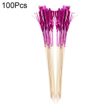 Decor pentru tort cu artificii, ciucuri colorate, 100 buc.