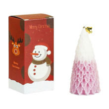 Velas navideñas rosas de aromaterapia (paquete de 4)