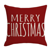 Juego de 2 cojines navideños rojos con diseño de gnomo (45 cm x 45 cm).