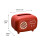 Rechthoekige rode plastic tissueboxhoes 3