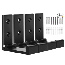 Lot de 4 crochets porte-manteaux pliables en aluminium, capacité de charge de 15 kg