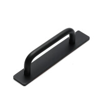 Poignée de porte en aluminium noir mat (lot de 2)