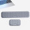 Repose-poignets de clavier gris texturé pour massage (1 pièce) 5