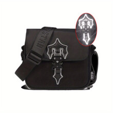 Reflective T Crossbody Trap Star Style Messenger Buckle Decor Flap Bag Shoulder