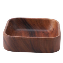 Bandeja para frutos secos de madera de nogal – Cuadrada grande, multiusos