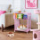 Pink nightstand with hooks and holder 1 piece 7