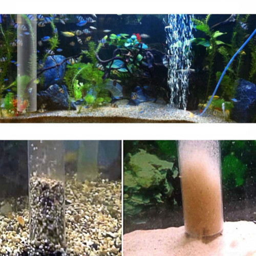 Aquarium-Kiesabsauger mit einstellbarem Durchflussschlauch (1 Stück) 2