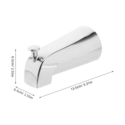 Bathroom Tub Faucet Set with Push-Pull Diverter 1
