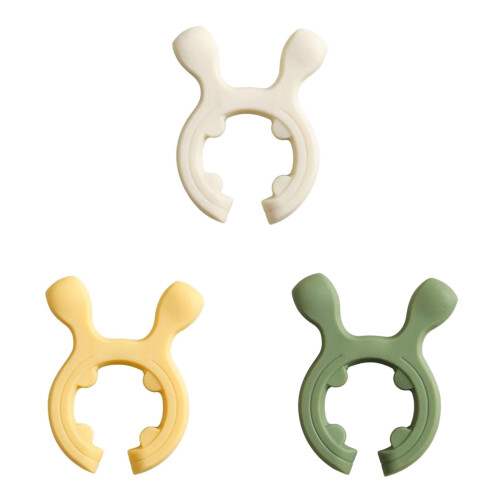 3-pack silikonklämma för spatel, sked och lock