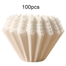 Filtres à café en papier à fond plat, 100 unités, pour 1 à 2 tasses.