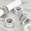Set mit Kristall-Serviettenringen – Silber, 4 oder 6 Stück 2