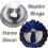 Kristall-Serviettenringe, Silber, 4- oder 6-teilig 6