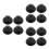 12Ensembles Crochets Accroche- PP Installation Facile 9