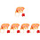 5Sets Hühnchen Party Set Haarschmuck Fliege Bunt Kinder Karneval 4