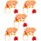 5Sets Hühnchen Party Set Haarschmuck Fliege Bunt Kinder Karneval 7