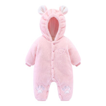 (66cm, Pink) Newborn Baby Onesies Baby Clothes Romper Baby Quilted
