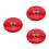 3Pièces Cloche Rouge Manuel Murale Inoxydable 7