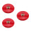 3Pièces Cloche Rouge Manuel Murale Inoxydable 8