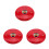 3Pièces Cloche Rouge Manuel Murale Inoxydable 1