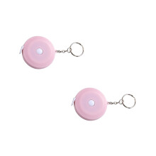 2Pièces Mètre Ruban Mesure Mini Rose Anneau Usage Extérieur