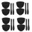 8Ensemble Bol Silicone Noir Doux Pour 1
