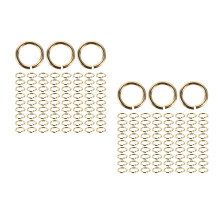 200Pcs Metal Jump Rings Golden Color Jewelry Clasps for DIY Crafts