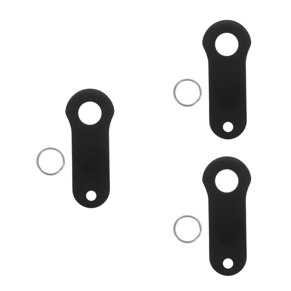 3Sets Sleek Black Motorcycle Bell Hangers Good Luck Charm For Riders 3682258992381
