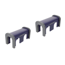 2Pcs Durable Dark Blue Plastic Train Track Tunnel for Kids Indoor Play