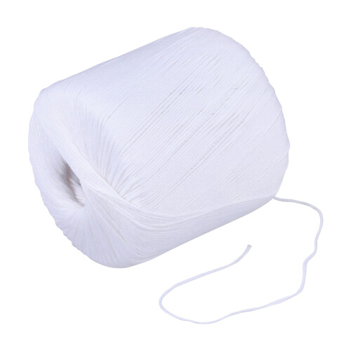 4Rolls Cotton Craft Rope White Soft Braided String for DIY Knitting 2