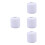 4Rolls Cotton Craft Rope White Soft Braided String for DIY Knitting 7