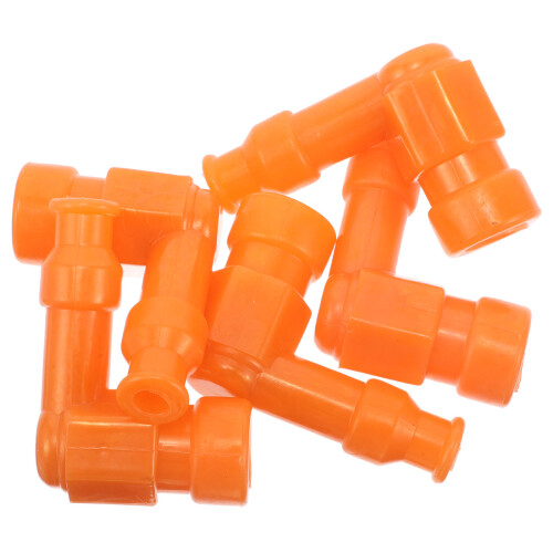 10Pièces Capuchon De Bougie Étanche Orange Pour Pièces Durable 1