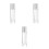 3Pièces Flacons Spray Bitters Verre Argenté Compact Bar 6
