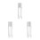 3Pièces Flacons Spray Bitters Verre Argenté Compact Bar 9