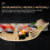 Conjunto de 2 bandejas de bambu cáqui para servir sushi e sobremesas. 4