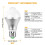 Lâmpada LED E27 com sensor de movimento, 9W, 1000lm, 6500K 7
